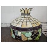 Stained Glass Light Globe  23 x 17" h ( No Cord)