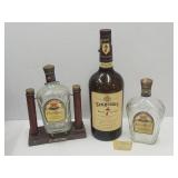 VTG Seagrams Bottle, Display Crown Royal Bottls