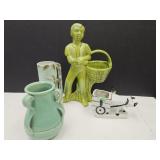 VTG planters and Vases Stangl, Ucagco Japan