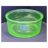 Uranium Glass Bowl 5.5 " W
