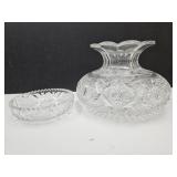 Crystal Cut Glass?*8W , Small Dish 5"W
