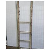 Primitive  Ladder Quilt Display  18 x 60" h