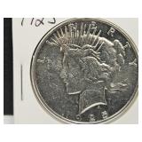 1925 Silver Peace Dollar Coin