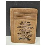 To My Son Slim wallet