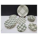 Royal Green China Dishes, Many chipped