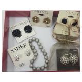 VTG Costume Jewelry- Monet, Napier,+
