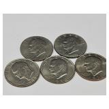 5 IKE Dollar Coins