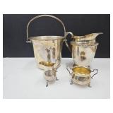 VTG Ice Bucket/Pitcher/Sugar & Creamer set