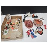 Fireman LOT Metal Ashtray, METAL Hat, ++