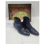 CARLOS Navy Leather Men