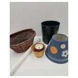 Trash can NEW Wall covering, Candle & Baskets+