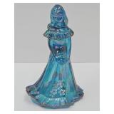 Hand Painted, Signed Fenton Glass Bridesmaid 7"