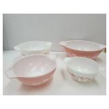 Vintage Pyrex Gooseberry Mixing Bowls 1 chip