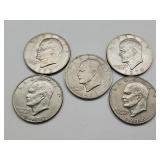 5 Ike Dollar Coins