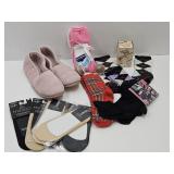 Dearforms House Shoes XL, LOT Socks, Liners