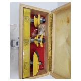 3 Router bits with Wood Box