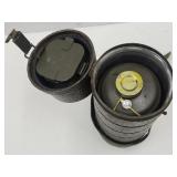VTG Authentic German WW2 Gas Mask w  Metal Storage