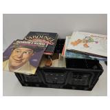 REcord Albums Large Lot with Crate
