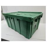 Approx 18 Gal Green Scissor Lid  Storage Tote