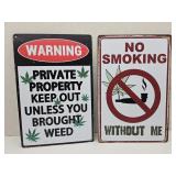 New Smoking Metal Signs