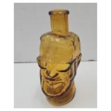 Vintage Indiana Amber Glass Decanter Bottle