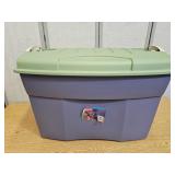 Gray 35 QT Rubbermaid Storage Tote