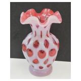 Vintage Fenton Glass Vase 5 1/4