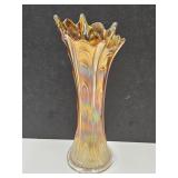 Peach Luster Swng Vase 11 in