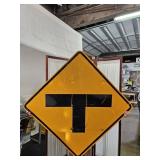 36" T Road Metal Sign