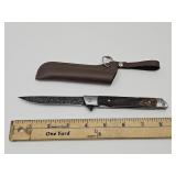 Quick open Damascus Knife with sheath