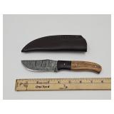 Damascus Knife with Sheath