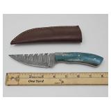 Damascus Knife with sheath
