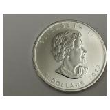 1 Ounce Canada Silver 5 Dollar Coin