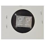 2 Grams .999 Fine Valcambi Silver Bars