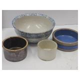 4.5 to 11" wide Crock Bowls  See Pics