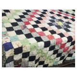 Vintage Quilt Needs Small Repairs  64 x 70"