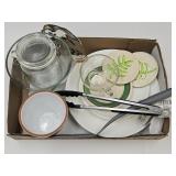 New Tongs, Turner,  Planter, Christmas Dishes +