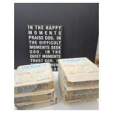 Praise Sign 17X24", Sunburst snack plate sets (7)