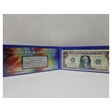Authentic $1 Note Hologram Multicolor