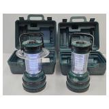 2 Battery Powered Lanterns with Cases