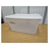 Clear 58 QT Storage Tote