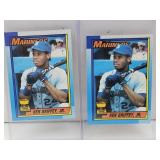 2 Topps Ken Griffey Jr. Baseball Cards