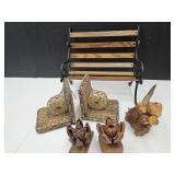 Doll Bench , Nutical Bookends, drift wood Art +
