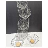 5 Teir Fruit & Veggie Basket Bowls and Plate