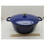 Sur La Table Blue Enamel Cast Iron Dutch Oven