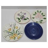 Vintage Plates Blue Ridge & Fiesta Ware