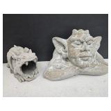 2 Resin Lawn & Garden Decor  6"TO 9" HIGH