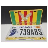 VIETNAM VETRAN & IND BICENTTENNIAL License Plates