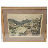 Antique Signed Print? Robert Kasimir  Framed  Art