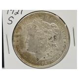 1921 S Silver Morgan Dollar Coin